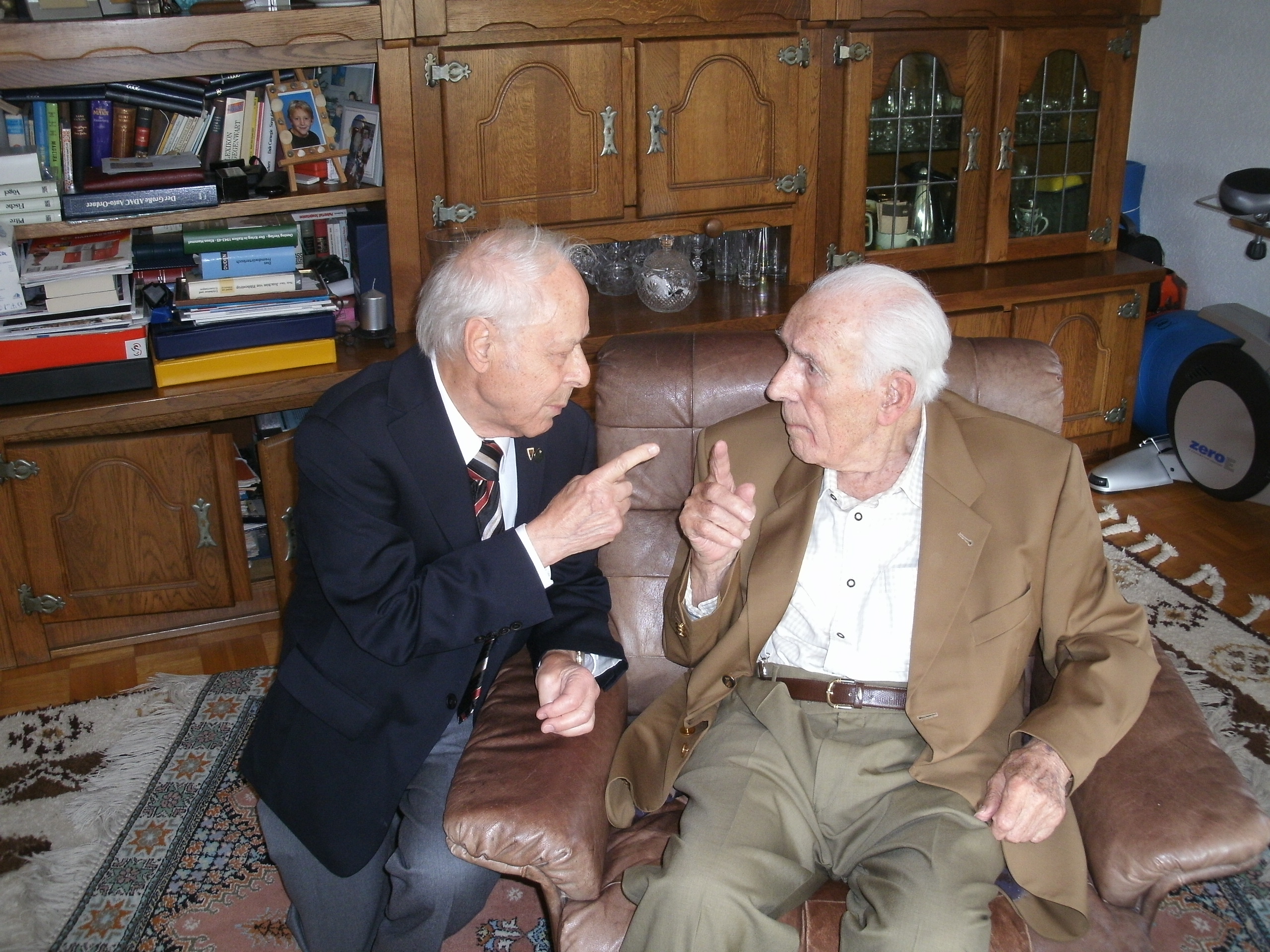 Karl Friedrich Charley Koenig, Africa Corps and 99-year-old Wehrmacht und Bundeswehr veteran Helmut Jeserer