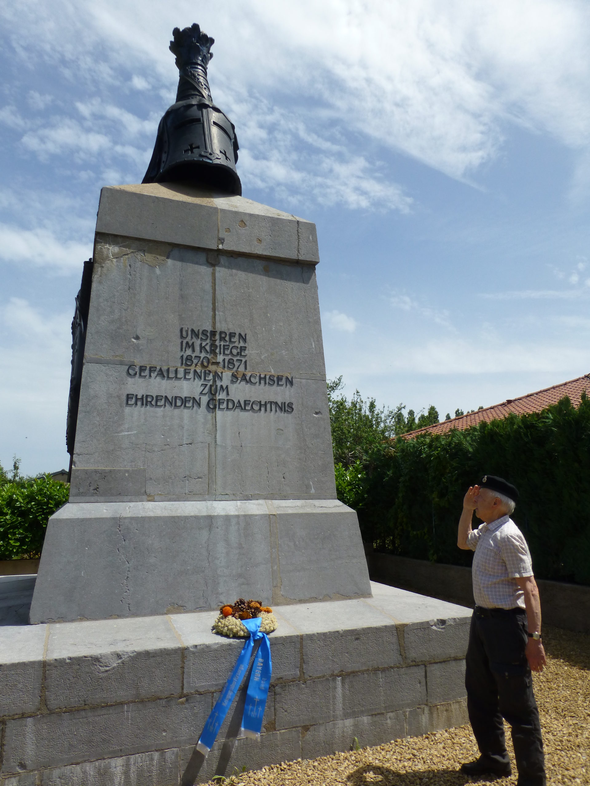 Karl Friedrich Charley Koenig visits a battlefield where his grandfather fought in the Franco-Prussian war in 1870-71.